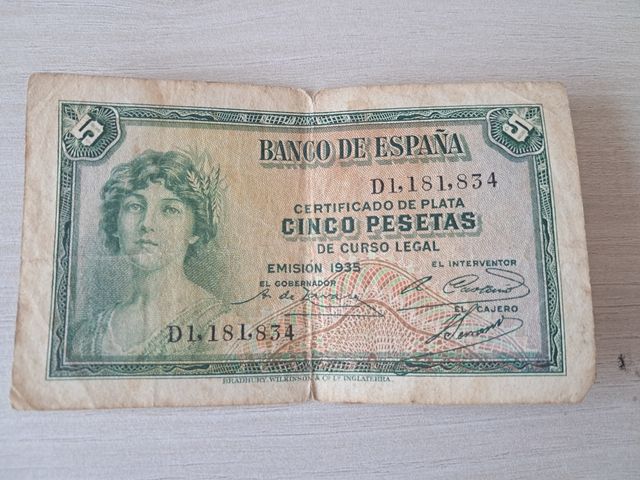 Billete 5 pesetas
