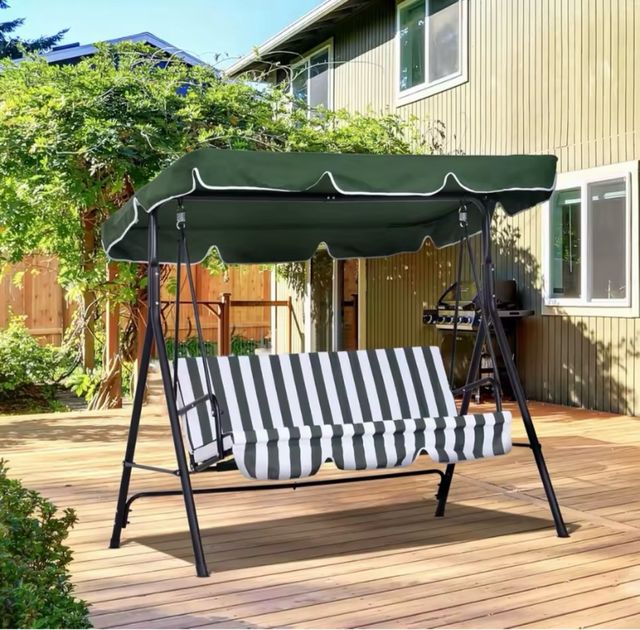 Sdraio da giardino per 3 persone - Tenda