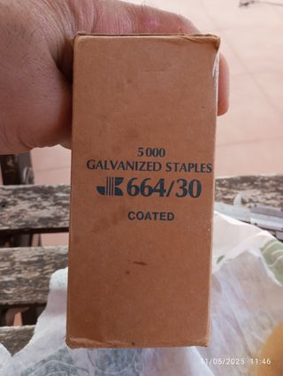 Grapas para pistola neumática