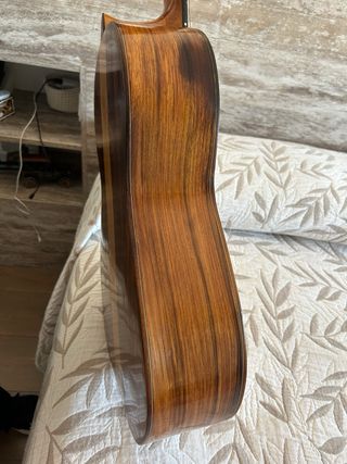 Guitarra clásica española y funda rígida.