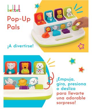 Juguete de aprendizaje causa-efecto.