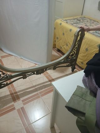 Cabecero matrimonio metal - vintage