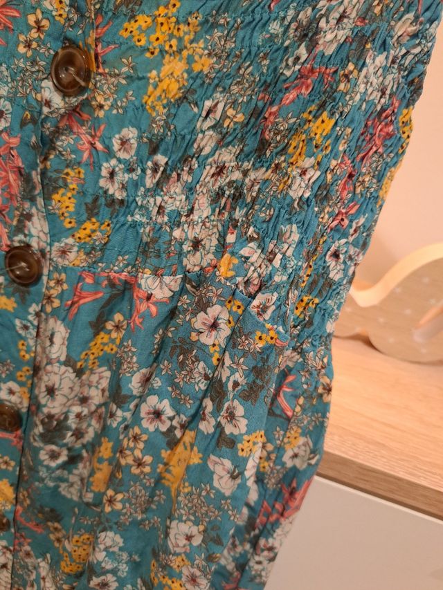 Vestido tirantes estampado flores 