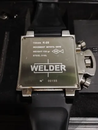 Reloj Welder -  Negro y Plata