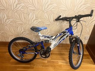 BICICLETA MTB 20’’ CON DOBLE SUSPENSIÓN  CAMBIOS SHIMANO