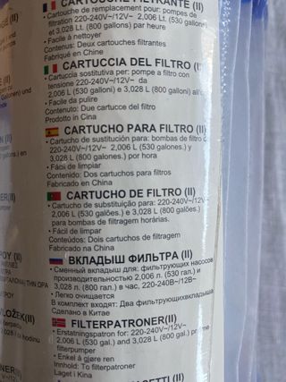 3 Filtros piscina Flowclear