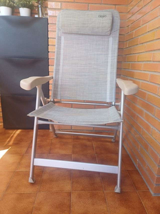 Silla plegable Crespo - Gris beige