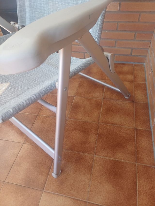 Silla plegable Crespo - Gris beige