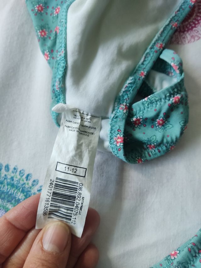 Bikini niña flores - 2 piezas