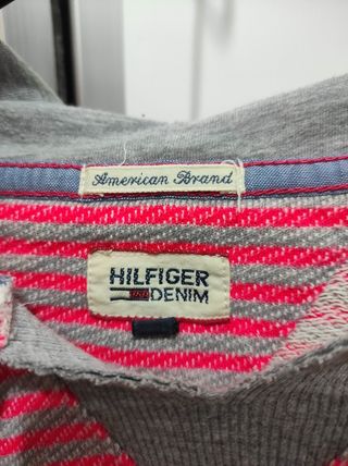 Felpa Tommy Hilfiger rosa grigio Tg S