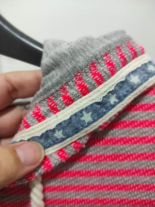 Felpa Tommy Hilfiger rosa grigio Tg S