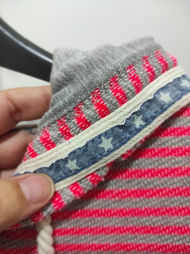 Felpa Tommy Hilfiger rosa grigio Tg S