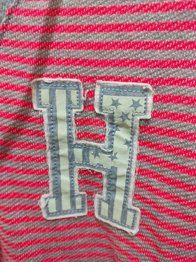 Felpa Tommy Hilfiger rosa grigio Tg S