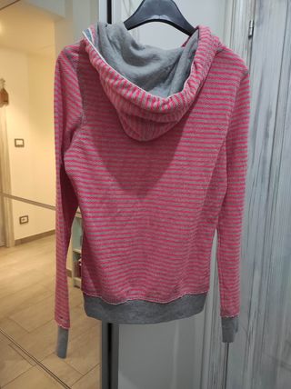 Felpa Tommy Hilfiger rosa grigio Tg S