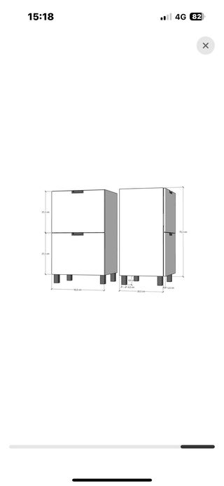 Mueble baño 2 cajones