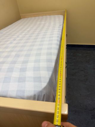 Cama nido infantil - madera - beige/verde