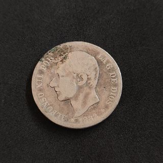 2 pesetas de 1882 España 
