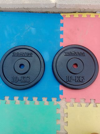 2 Discos pesas 10kg - Domyos