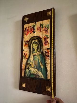Retablo Virgen María vintage