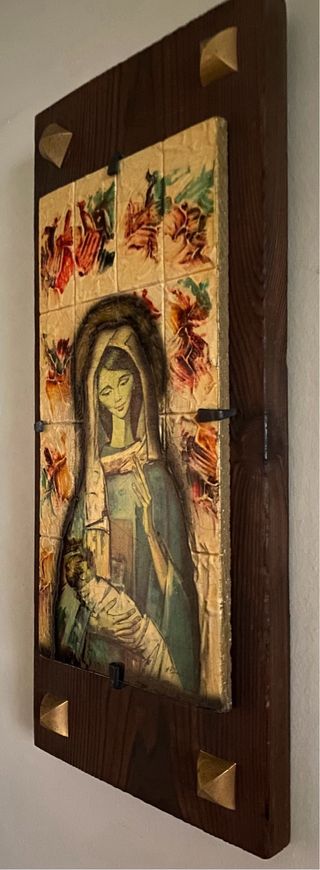 Retablo Virgen María vintage