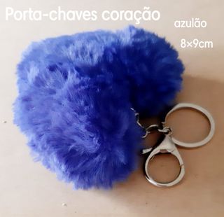 Porta-chaves Coração Pompom - unidade