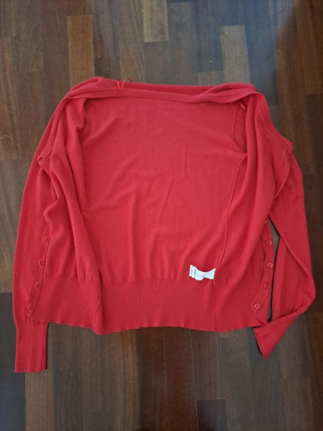Cardigan rosso Piazza Italia tg.s