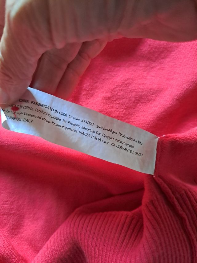 Cardigan rosso Piazza Italia tg.s