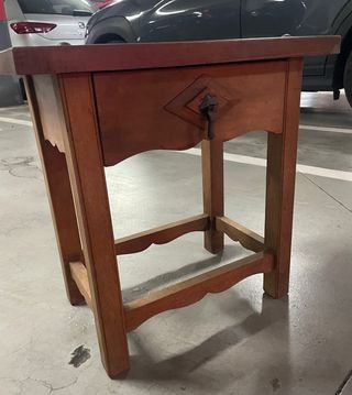 Mesita noche madera maciza