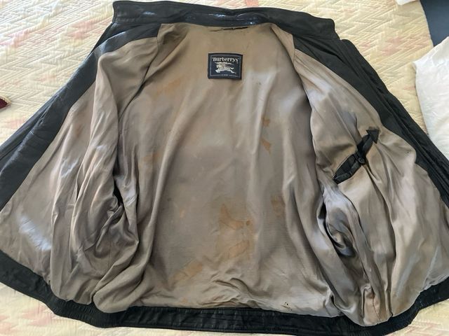 Cazadora de cuero Burberrys Vintage Hombre