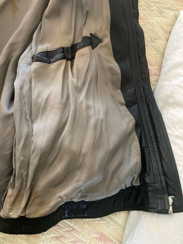 Cazadora de cuero Burberrys Vintage Hombre