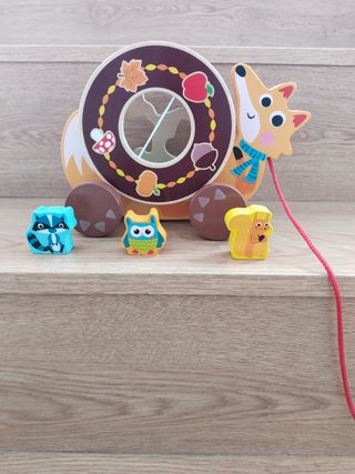 Juguete arrastre zorro bebé