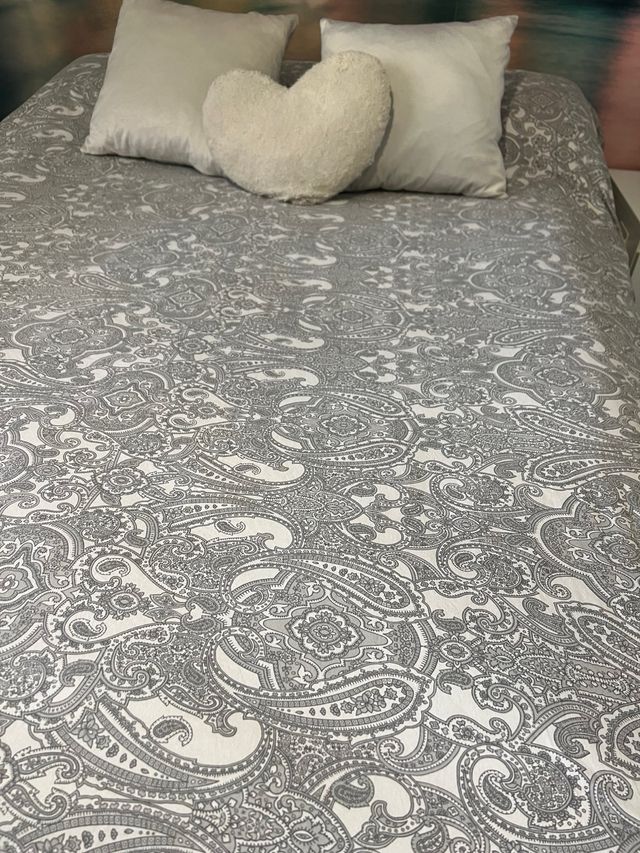 se vende cama 1’50 con canape y colchon