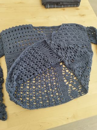 Jersey crochet azul