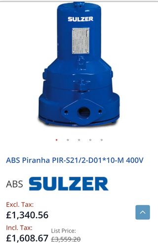 Bomba sumergible Sulzer Mod. Piranha
