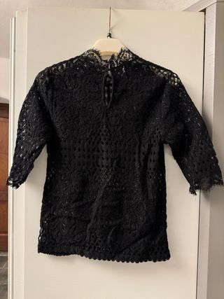 Maglia aderente in pizzo Zara
