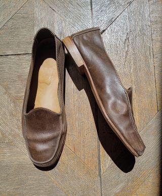 Mocassini donna in pelle marrone – Numero 40