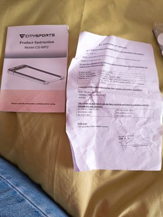 Cinta andadora eléctrica con poco uso.
