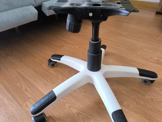 Base giratoria silla gaming blanca