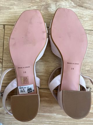 Sandalias tacón medio talla 39