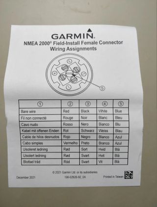 Conector Garmin NMEA 2000