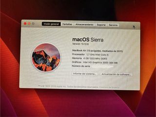 Portatil Macbook Air 13 pulgadas