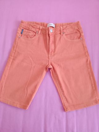 Pantalón corto vaqueros naranja
Talla 14 