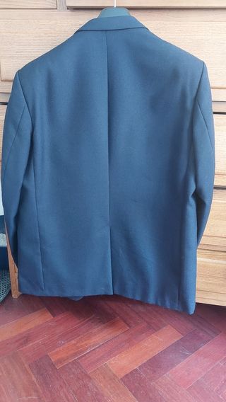 Americana francesa hombre azul marino, nueva