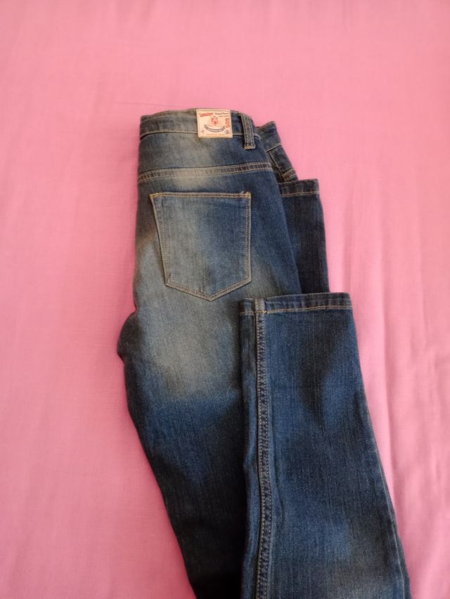 Vaquero largo azul - niño. Talla 14