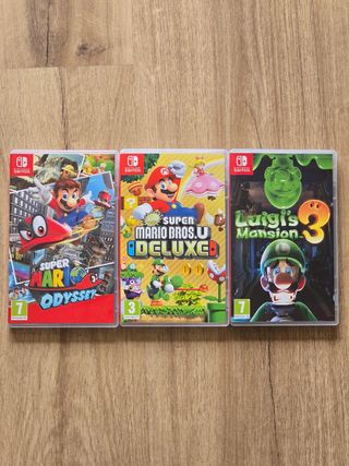 Pack Mario Odyssey, Bros Deluxe Y Luigi's Mansion