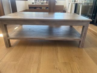 Mesa centro madera gris