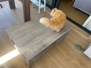 Mesa centro madera gris