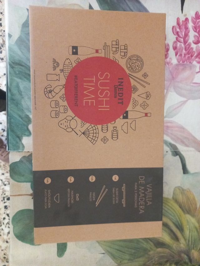 Kit Sushi + Vajilla Madera