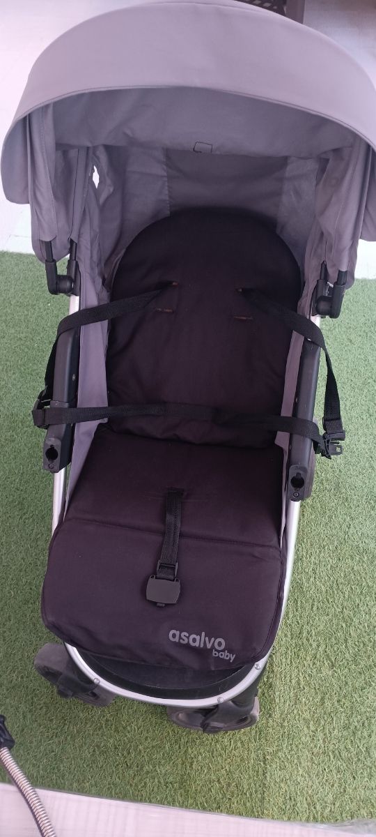 Carrito Asalvo bebé - Gris