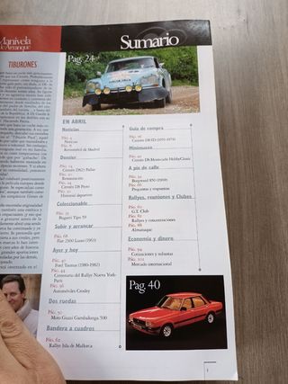 Revista motor clásico Citroën ds Ford taunus Fiat